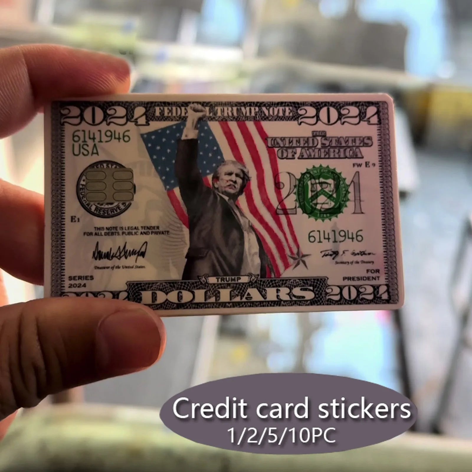 Donald Trump  Credit Card Sticker - Patriot Picks