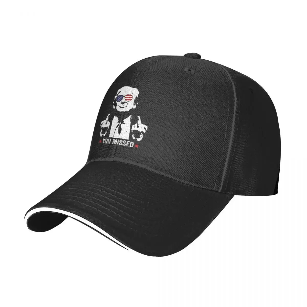 Assassination Shooting Trump You Missed  Baseball Caps - Patriot Picks