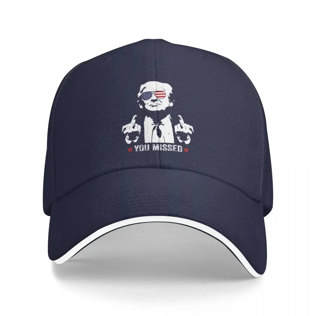 Assassination Shooting Trump You Missed  Baseball Caps - Patriot Picks