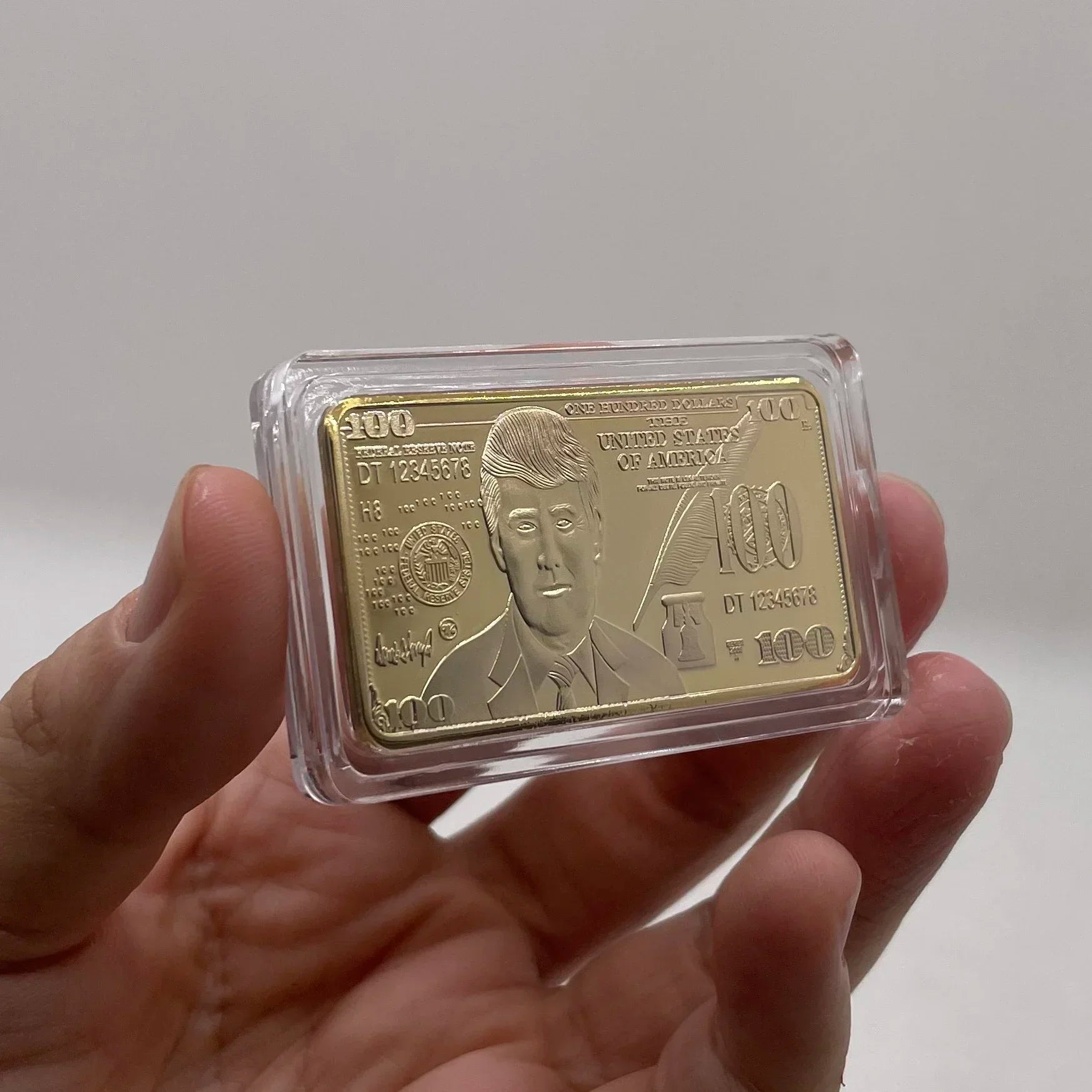 America Donald Trump Gold Plated Bullion Bar - Patriot Picks
