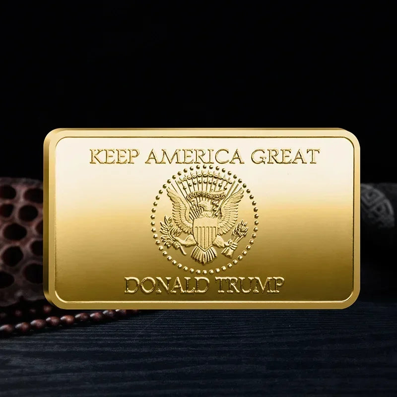 America Donald Trump Gold Plated Bullion Bar - Patriot Picks