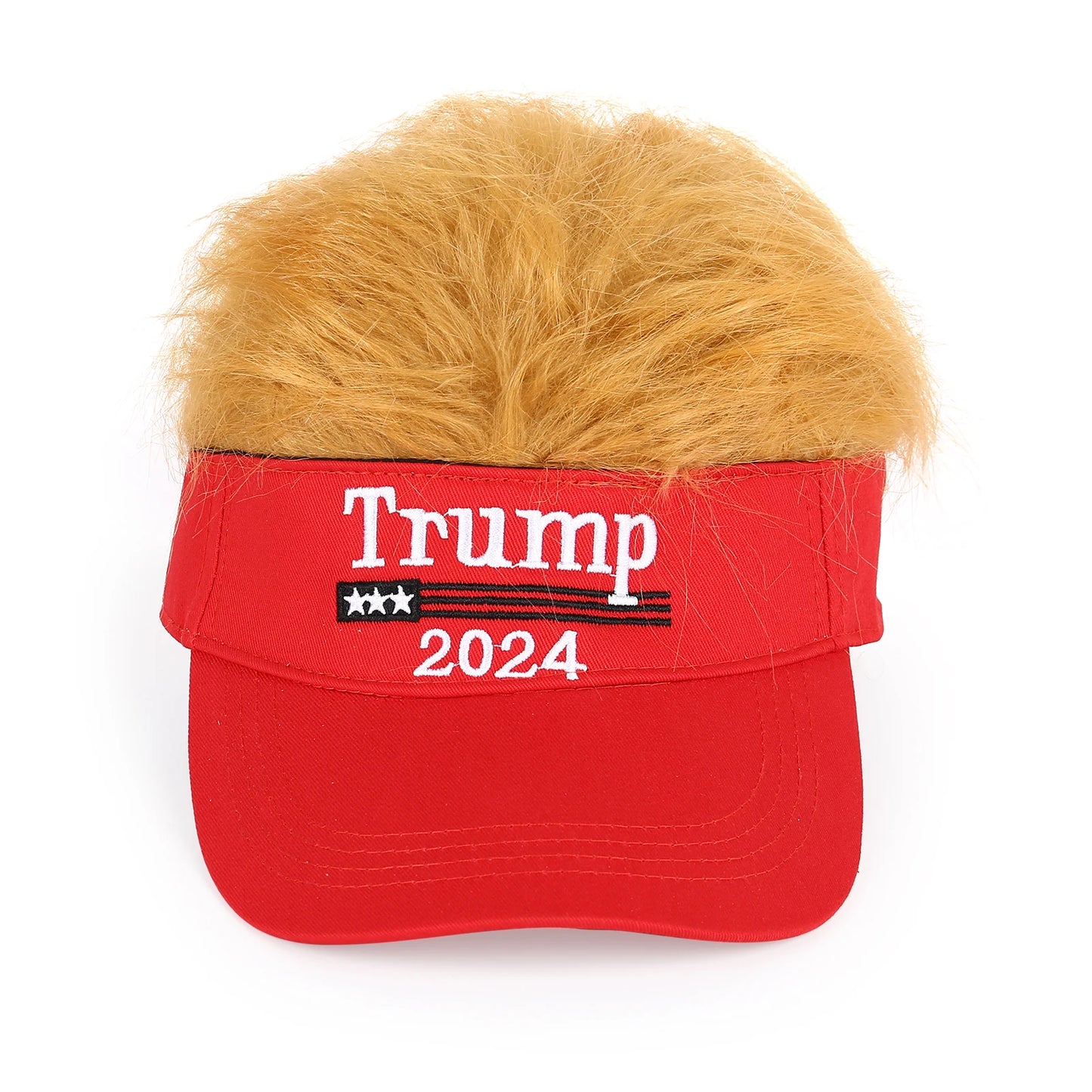 Trump Hats with Wigs 2024 Donald Trump - Patriot Picks