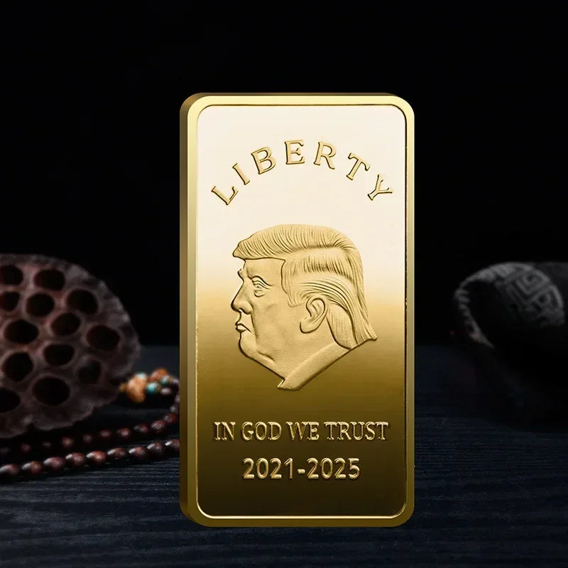 America Donald Trump Gold Plated Bullion Bar - Patriot Picks