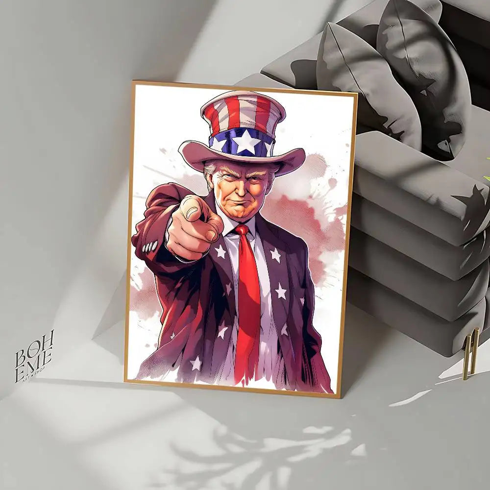 Donald Trump 2024 Paper Poster - Patriot Picks