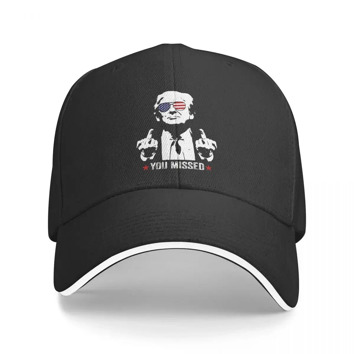 Assassination Shooting Trump You Missed  Baseball Caps - Patriot Picks